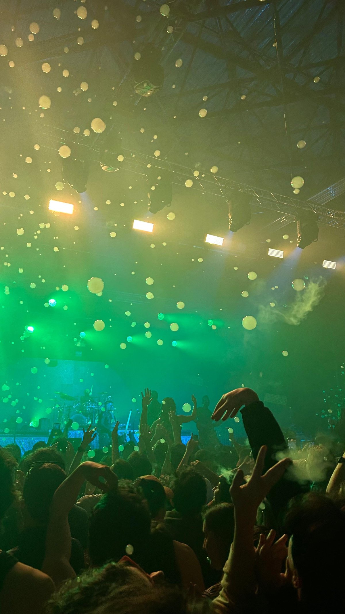 Rock concert with lots of people