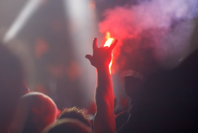 Festival atmosphere and crowd energy